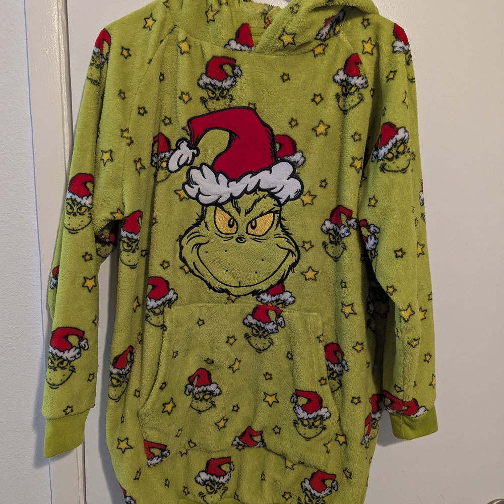 JCPenney Green Grinch Hooded Sweater